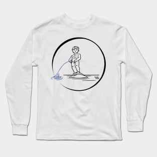 Brussels - Little pissing man Long Sleeve T-Shirt